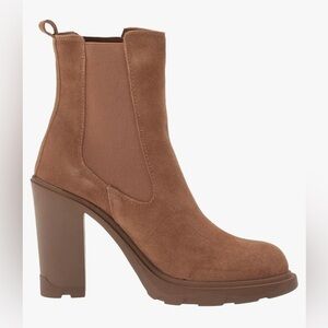 Brown Suede Nine West Ream Ankle Boots size 9.5